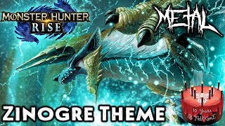 Anniversary Monster Hunter Rise  Zinogre Theme 【Intense Symphonic Metal Cover】 [upl. by Sairahcaz]