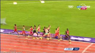 Mens 1500m Final  London Olympics 2012  Taoufik Makhloufi 33408 seconds [upl. by Osnofedli845]