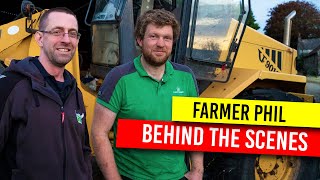 FARMER PHIL BEHIND THE SCENES WITH FARMFLIX  MAIZE CUTTING  FATHER PHIL  John McClean amp Conor [upl. by Vevine554]