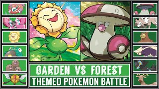 FOREST POKÉMON vs GARDEN POKÉMON  Pokémon Battle [upl. by Yance283]