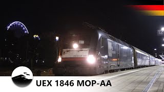 4K Urlaubsexpress UEX 1846 bei der Abfahrt in München Ost [upl. by Edholm157]