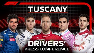 2020 Tuscan Grand Prix Drivers Press Conference Highlights [upl. by Dunston]