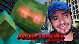 SOBREVIVIENDO a un APOCALIPSIS ZOMBIES en MINECRAFT  PROJECT WALKER ADDON [upl. by Ochs542]