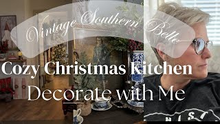 Santa Christmas Kitchen Farmhouse Christmas Kitchen Decorate with Me Cozy Christmas Kitchen [upl. by Willette]