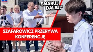 Awantura na konferencji z Kołodziejczakiem Szafarowicz aż zamilkł [upl. by Nosidam]