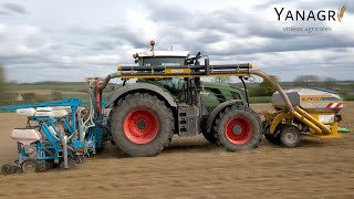 🇫🇷Semis de Maïs 2021 Fendt 822 Monosem 8 rangs🌽 [upl. by Attener]