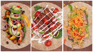 5 ProteinPacked Lunch Wraps  BackToSchool [upl. by Solracnauj]