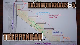 Wie baue ich ein Fachwerkhaus  Teil 5  Wie baue ich eine Treppe  Treppenbau [upl. by Rinum]