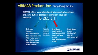 Transducer University  Simplifying the Airmar Product Line [upl. by Alyn384]