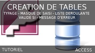 Ms Access  Création de table [upl. by Hamaso]