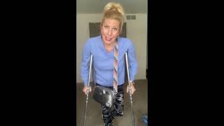 How to Be Self Sufficient with Crutches crutches selfhelp mobility [upl. by Eninnaej690]