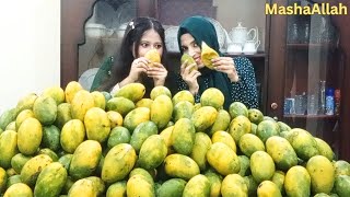 Who Can Eat More Sister vs Sister Mango Challenge 🥭 [upl. by Otrebmal41]