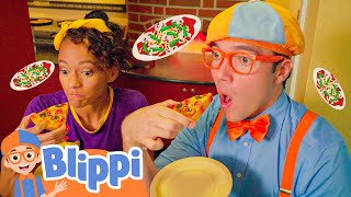 Blippi And Meekah Pizza Brunch Date  Food amp Fun Play  Kids TV Show  Educational Videos for Kids [upl. by Nanor860]