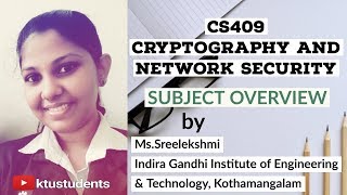 Cryptography and Network Security  Subject Overview by Sreelekshmi [upl. by Thissa255]