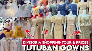 DIVISORIA SHOPPING Wedding Dresses Ninang Outfits Gowns amp Suits  Best Designs 2022  Tutuban [upl. by Nomsed]