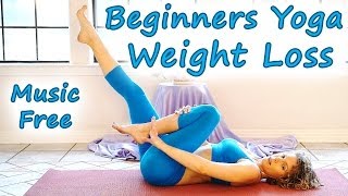 Beginners Yoga Weight Loss Yoga Workout Class 20 Minute Part 1  No Music [upl. by Llennol]