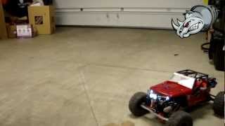 Rapid Rhino RC 23  Axial Wraith  4WS Drive Test [upl. by Kerred]