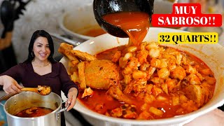 How to make POZOLE ROJO  The Best Step BY Step Recipe  Secret TIPS  Pozole ROJO [upl. by Lessard750]