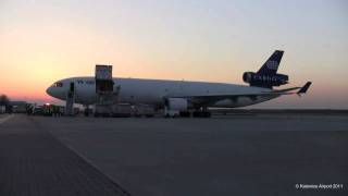 MD11F World Airways Cargo Katowice Airport Pyrzowice [upl. by Ldnek]