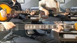 The Beatles  Maxwell Silver Hammer  Guitar And Bass Cover [upl. by Hsara]