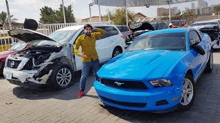 Buying Cheapest Crashed Mustang In Dubai [upl. by Atelahs873]