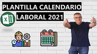 Plantilla de calendario laboral 2021 en Excel [upl. by Nerot]