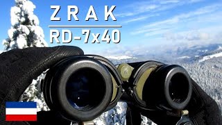 ZRAK RD 7x40  Yugoslav Army Binoculars  Jugoslawisches Dienstglas  Zeiss NVA DF Clone  Fernglas [upl. by Trueblood]