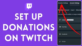 How to Set Up Donations on Twitch 2024  Add Donation Link on Twitch [upl. by Annahsirhc]