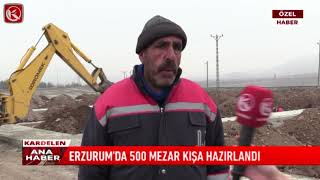 Kardelen TV  ERZURUM’DA 500 MEZAR KIŞA HAZIRLANDI [upl. by Eikcid]