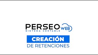 Sistema Contable Perseo Web  Retenciones [upl. by Narda304]