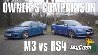 BMW E46 M3 vs Audi B7 RS4  An Owners Comparison [upl. by Aillil]