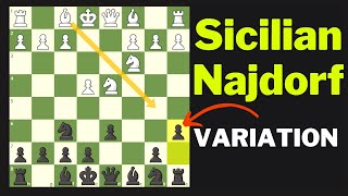 Sicilian Defense Najdorf All VARIATIONS Traps Tricks Theory Explained Chess Opening [upl. by Accever]