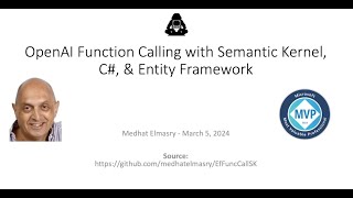 OpenAI Function Calling with Semantic Kernel C amp Entity Framework [upl. by Iras903]