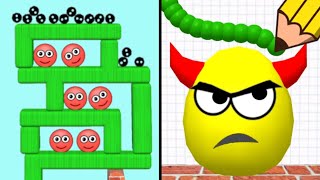 Hide Ball 🆚 draw to smash save the doge  2048 gameplay walkthrough mobile [upl. by Edahc]