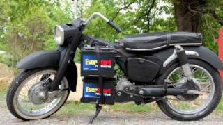 Electric Motorcycle Conversion  67 Honda Dream [upl. by Pirozzo113]