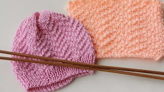 Tutorial punto ai ferri facilissimo per cappelli sciarpe e cardigan [upl. by Deana]