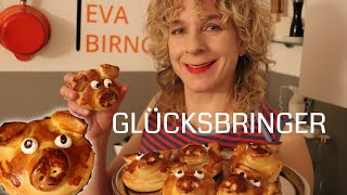 Glücksschweinchen für Neujahr backen 🐷⎮mit Nussfülle [upl. by Vescuso]