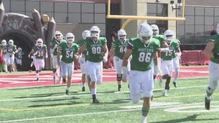 Football Minot State fall in homecoming game to 5 MinnesotaMankato [upl. by Pry]