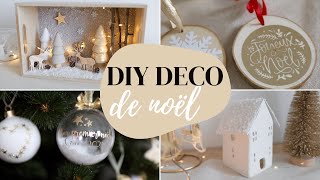 DIY de noël  4 objets déco à fabriquer facilement [upl. by Ebbarta453]