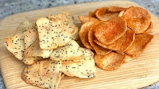 How to make thin crispy keto chips  Keto vegan glutenfree [upl. by Sandye]