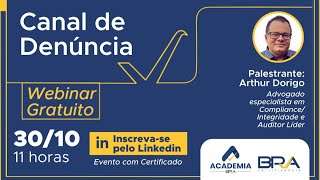 Webinar Canal de Denúncia [upl. by Adiell]