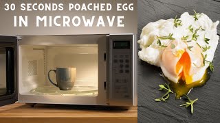 How to poach an egg in the microwave  30 seconds poached eggs  easy poached eggs  microwave eggs [upl. by Notsirb]