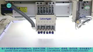 GetonAgain Fully automatic punching and sewing machine 6blade heavyduty structure  sewing [upl. by Ghiselin]