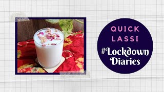 Quick Lassi  LockdownDiaries  Chef Pallavi  TeamAtHome  Sanjeev Kapoor Khazana [upl. by Talbot]