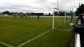 Dan Cockerlines Penalty Charnock Richard FC vs AFC Liverpool [upl. by Wahkuna]