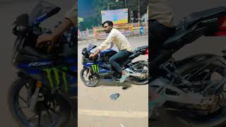 Monster baby like comment subscribe kreyamahar15v4 motovlog yamahar15mv4 rider r15v4lover love [upl. by Nnyluqcaj]