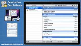 Construction Cost Estimator App for the Mac iPad and iPhone [upl. by Adnalue]
