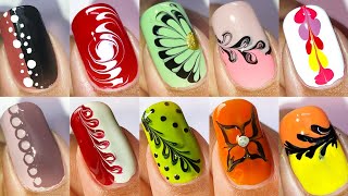 10 No tool nail art ideas  DIY nail designs using household items only  Nail Delights💅 [upl. by Namien]