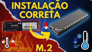 INSTALANDO DISSIPADOR DE CALOR EM SSD M2 [upl. by Soracco]