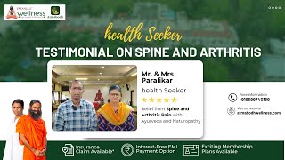 Relief from Spine and Arthritis Pain  Patanjalis Atmabodh Wellness Center [upl. by Retniw898]